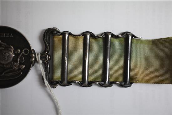 A Crimea medal to Sergeant J.Cowell, Grenadier Guards,